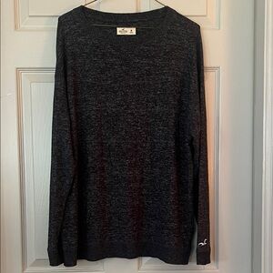 Hollister Men’s Charcoal Long Sleeve Top